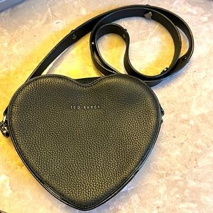 Black Ted Baker Heart Shaped Handbag